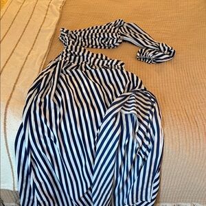 Striped Off-Shoulder Dress